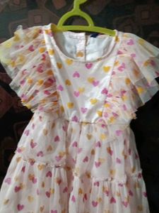 Cute Heart Print Dress