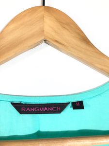 Cyan Blue Printed Kurta(Women’s)