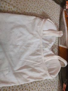 White Cotton Bra