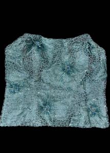EMBELLISHED MESH CORSET