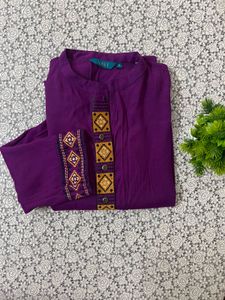 Elegant Purple Kurta