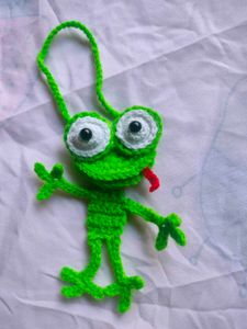 Crochet Frog Charm