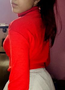 BurgerBae Red Turtleneck