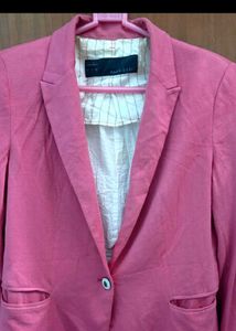 ZARA BASIC Pink Blazer