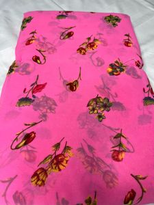 GEORGETTE FLORAL SAREE FOR WOMEN