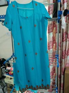 Kashmiri Work Kurta Salwar Dupatta Set