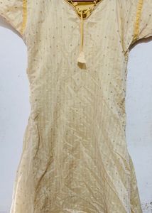 Under 100 Coins Cream Kurtha