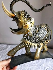 Vintage Metal Elephant Figurine