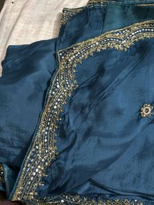 Blue Saree Beautiful