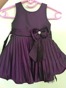 Fluffy Grape Color Frock