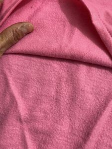 Pink fleece Hoodie with White Stripes