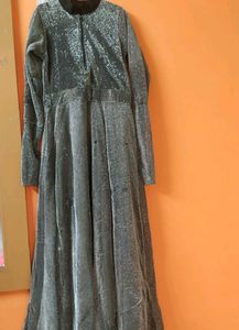 Elegant Grey Maxi Dress