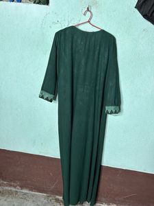 Embroidered Green Maxi Dress