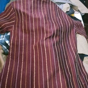 Striped Brown Kurta pajama