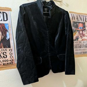 Elegant Black Velvet Jacket