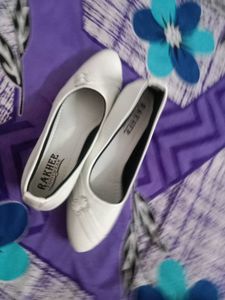 White Pointed Toe Flats