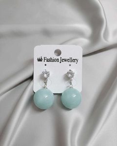 CZ Diamond Stud Ball Drop Earrings for Women