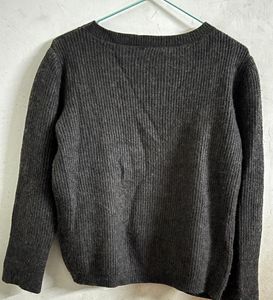 Gray Knit Pullover