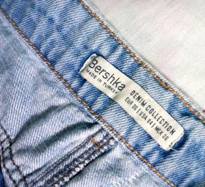 Bershka ripped mini skirt