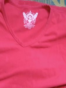 Red V-Neck T-Shirt
