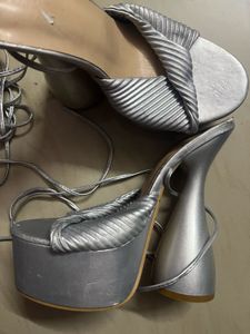 Silver Bratz Platform Heels