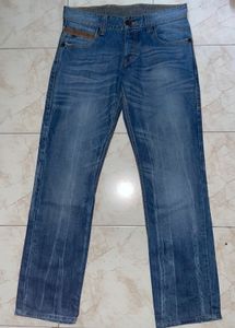 Vintage Wash Denim Jeans