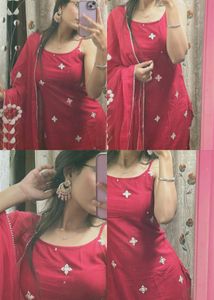 Pink Embroidered Kurta Set