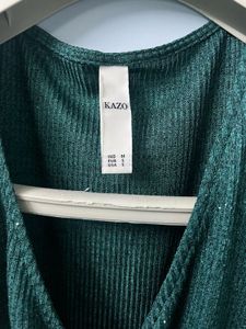 Elegant ✨Green Wrap Top