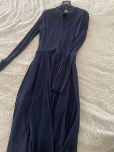 Elegant Navy Blue Dress