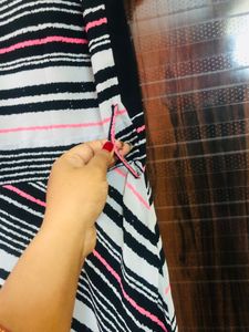 Long Length Dress .. Upto 36 Size With Side Chain