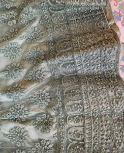 Mint Green Embroidered Lehenga Choli Set
