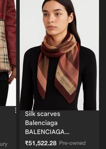 Balenciaga 100% Silk Scarf