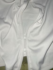 H&amp;M Collared Zip-Up Cropped Top