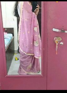 Elegant Pink Saree
