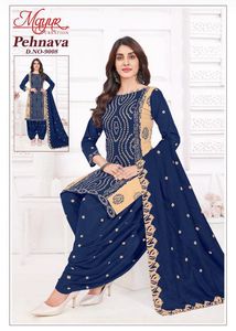 Blue Printed Kurta Set