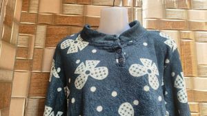 Floral Print Pullover Sweater