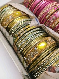 Exquisite Indian Bridal Bangle Sets - Gold