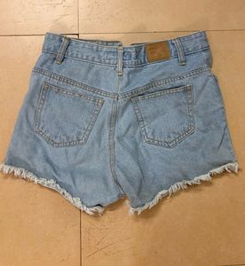 Distressed Denim Shorts