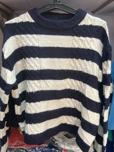 Striped Knit Sweater