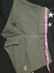 Roxy Khaki Mini Shorts