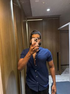 Stylish Blue Casual Shirt