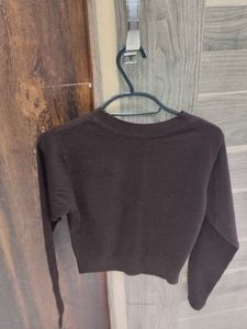 Brown Cropped Sweater