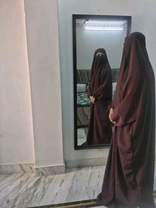 2-2 Jilbab N Khimar Black Brown