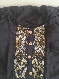 Black And Embroidered Co-Ord Set