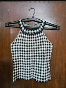 Houndstooth Knit Tank