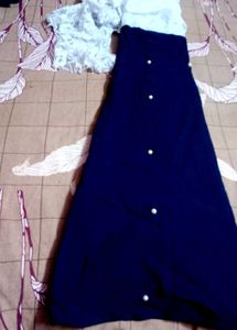 Elegant Navy &amp; White Dress