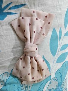 Vintage Polka Dot Bow Clip