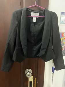 Black Cropped Blazer