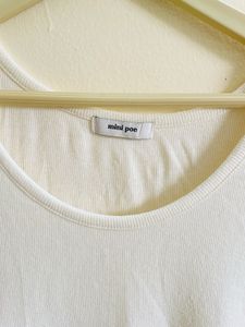 Minimalist White Long Sleeve Tee