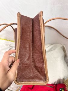 Brown Leather Tote Bag